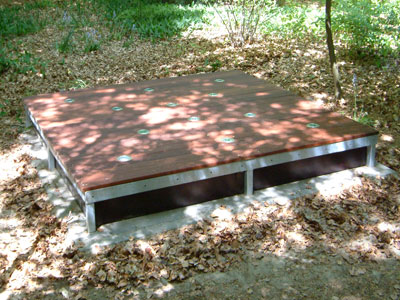 De dansvloer met verlichting