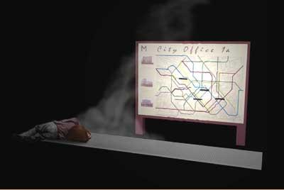 Ontwerp City Office 1a (met zwerver)