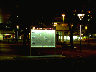 City Office 1a, bij nacht